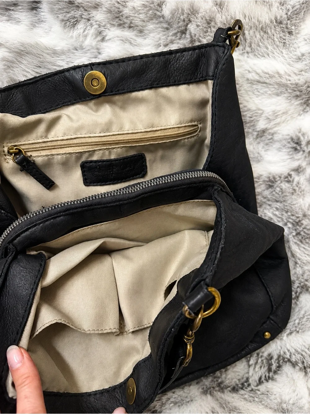 Black Genuine Leather Hobo Bag - Classic Everyday Shoulder Bag